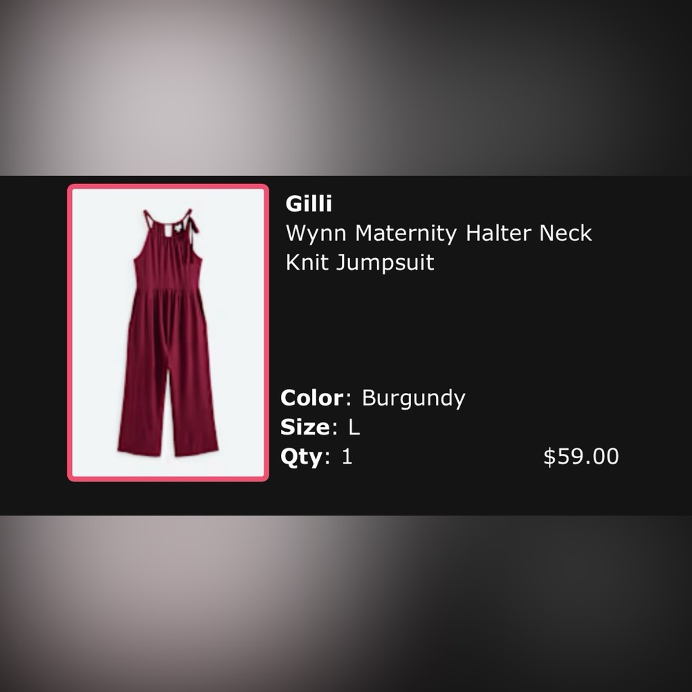 Gilli Burgundy Knit Halter Dress